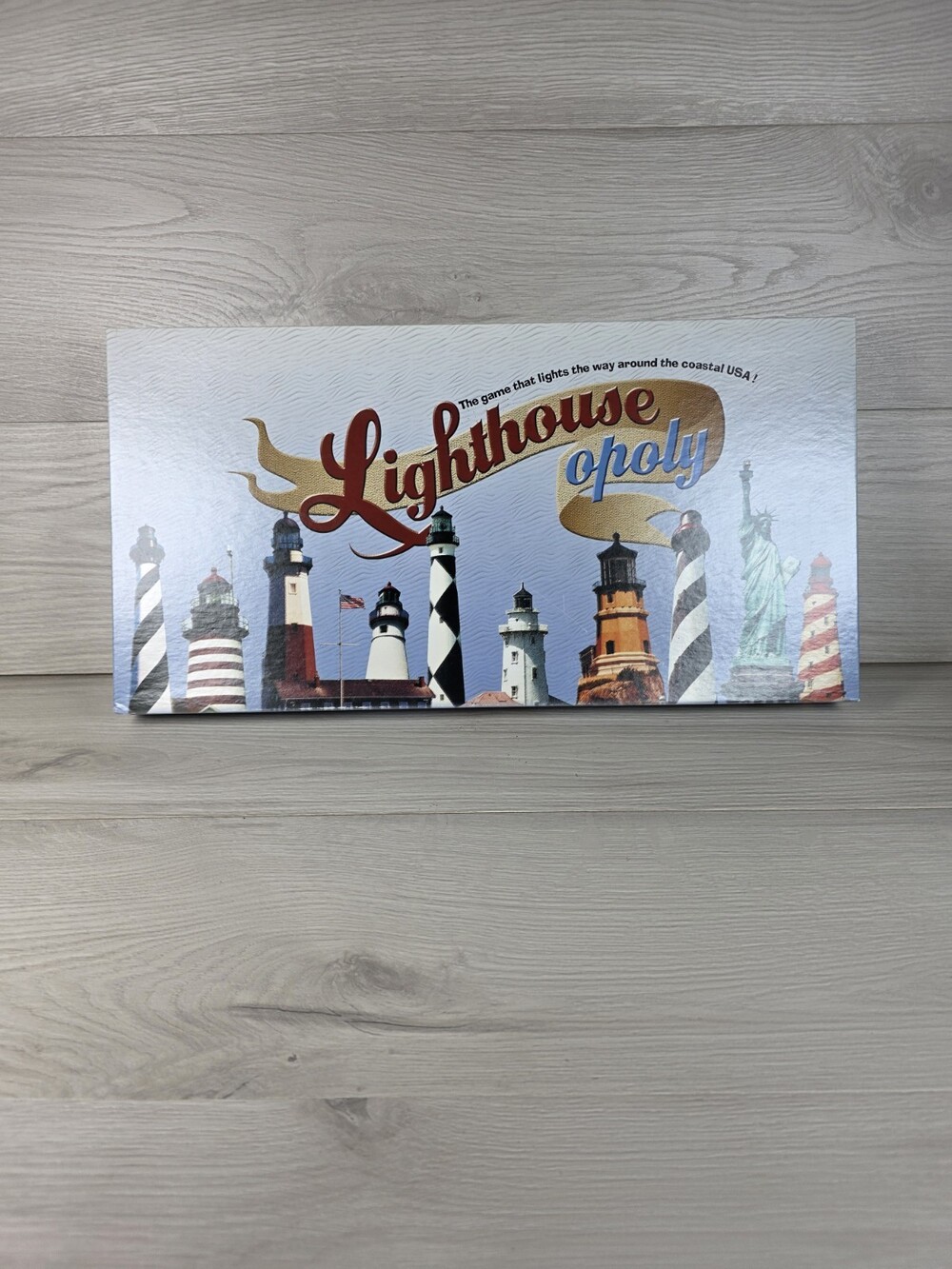 Lighthouse Opoly Late for The Sky Board Game Lights The Way Around Coastal SU13
